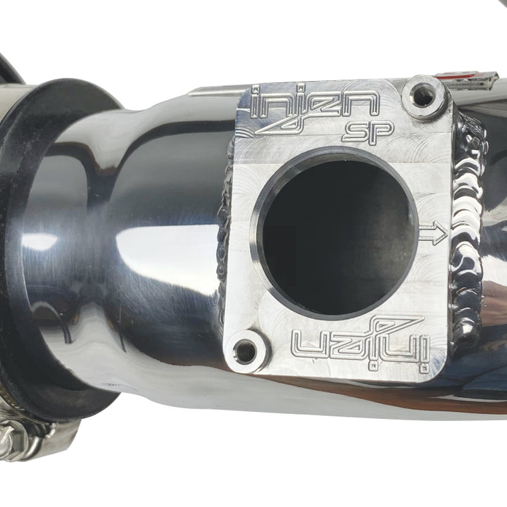 Injen 09-11 Mitsubishi Ralliart 2.0L 4cyl Turbo Polished Tuned Short Ram Intake System w/ MR Tech - Bull Strap