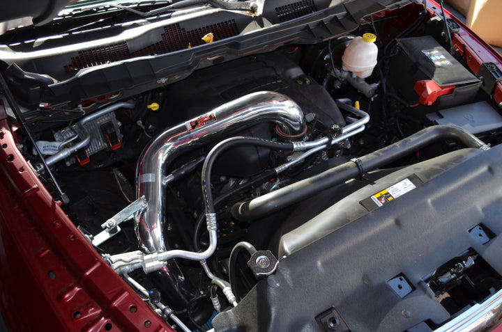 Injen 09-12 Dodge Ram 1500 5.7L V8 Hemi Wrinkle Black Power-Flow Air Intake System w/ MR Tech - Bull Strap