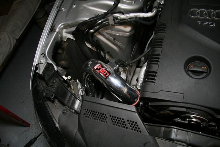 Injen 09-16 Audi A4 2.0L (t) Polished Cold Air Intake - Bull Strap