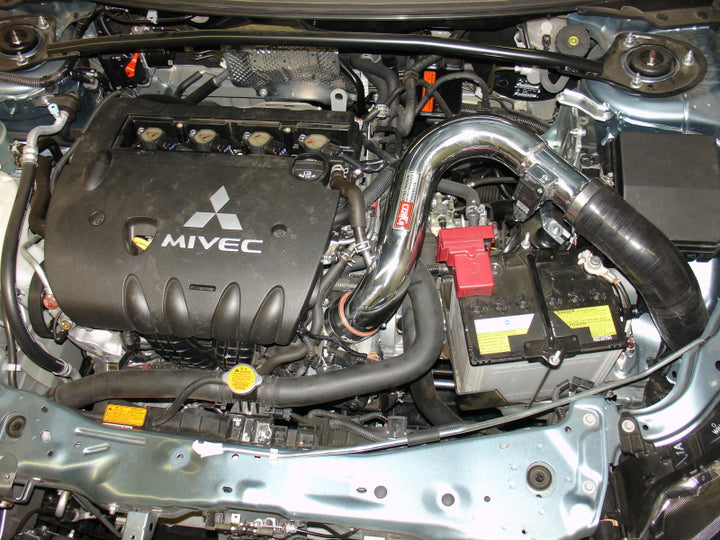 Injen 09-17 Mitsubishi Lancer GTS 2.4L 4 Cyl. Black Cold Air Intake - Bull Strap
