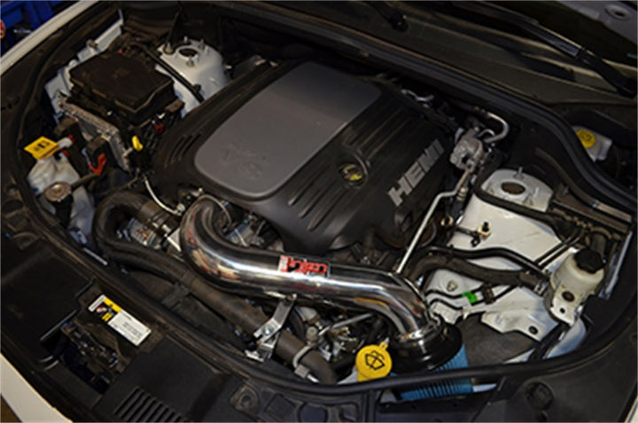 Injen 11-17  Dodge Durango R/T 5.7L V8 Polished Power-Flow Air Intake System - Bull Strap