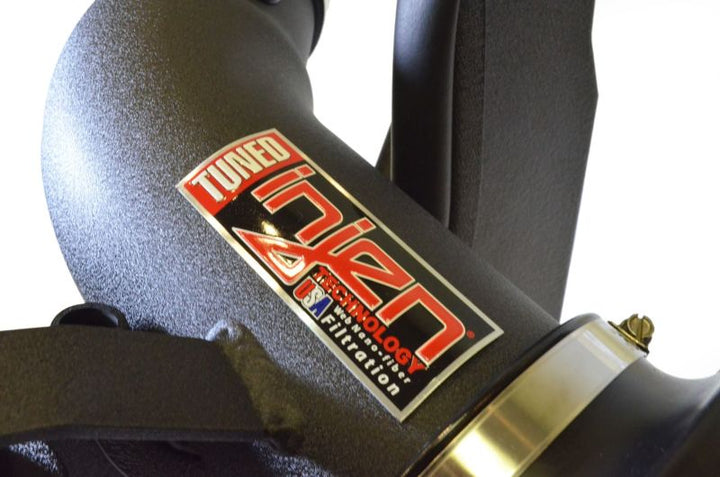 Injen 11-20 Dodge Challenger SRT-8 6.4L V8 Wrinkle Black Power-Flow Short Ram Intake - Bull Strap