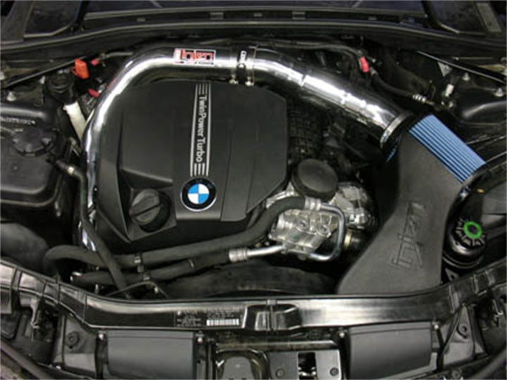 Injen 11 BMW E82 135i (N55) Turbo/E90 335i Polished Tuned Air Intake w/ MR Technology, Air Fusion - Bull Strap