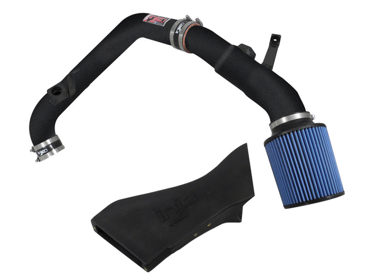 Injen 11 BMW E82 135i (N55) Turbo/E90 335i Wrinkle Black Tuned Air Intake w/ MR Tech, Air Fusion - Bull Strap
