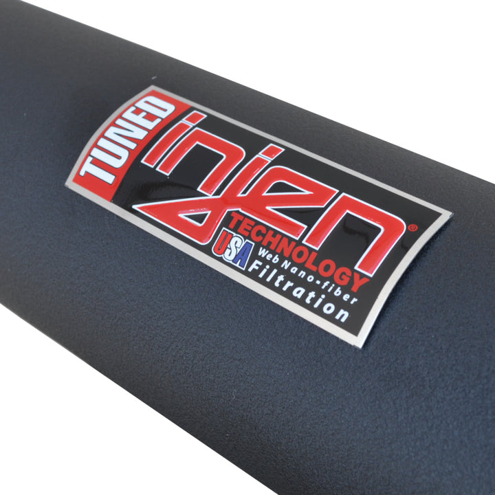 Injen 12-13 BMW 335i (N55) 3.0L L6 (turbo) AUTO TRANS ONLY Wrinkle Black Short Ram Intake w/ MR Tech - Bull Strap