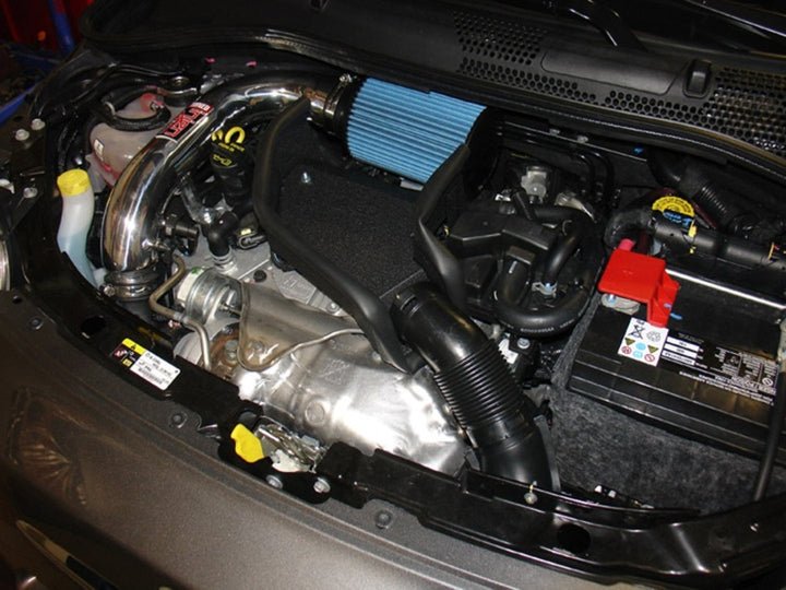 Injen 12-13 Fiat 500 Abarth 1.4L(t) Black Short Ram Intake w/ MR Tech & Heat Shield - Bull Strap
