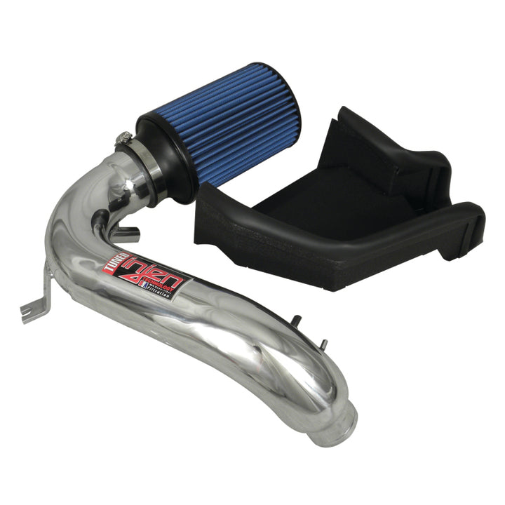 Injen 12-13 Fiat 500 Abarth 1.4L(t) Polished Short Ram Intake w/ MR Tech & Heat Shield - Bull Strap
