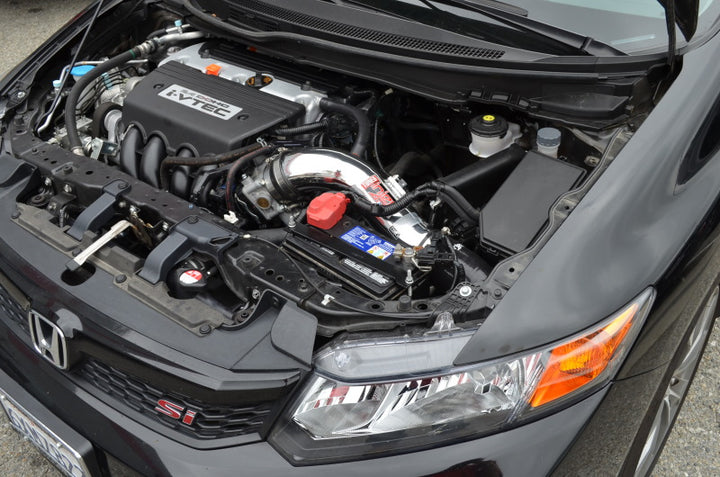 Injen 12-15 Honda Civic Si 9th Gen/13-15 Acura ILX 2.4L 4Cyl Polished True Cold Air Intake w/MR Tech - Bull Strap