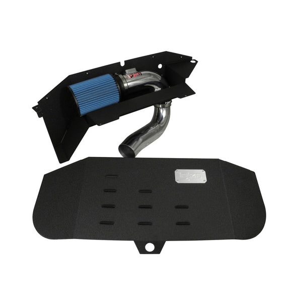 Injen 12-16 BMW 328i F30 N20/N26 2.0L (t) 4cyl Wrinkle Black Short Ram Intake w/ MR Tech & Air Box - Bull Strap