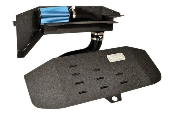Injen 12-16 BMW 328i F30 N20/N26 2.0L (t) 4cyl Wrinkle Black Short Ram Intake w/ MR Tech & Air Box - Bull Strap
