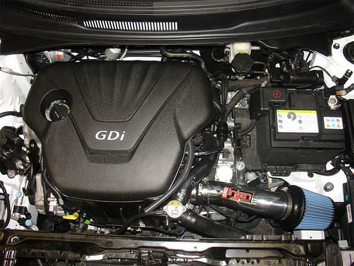 Injen 12 Hyundai Veloster 1.6L 4cyl Polished Short Ram Intake - Bull Strap