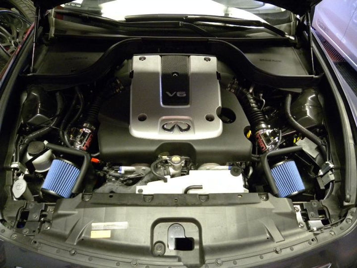 Injen 12 Infiniti G25 2.5L V6 Dual Black Short Ram Intake w/ MR Technology - Bull Strap