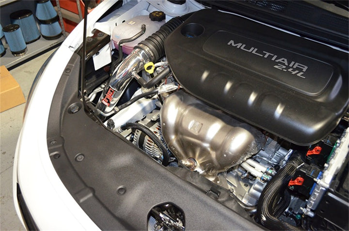 Injen 13-14 Dodge Dart 2.4L Tiger Shark 4 Cyl Polished Cold Air Intake w/ MR Tech - Bull Strap