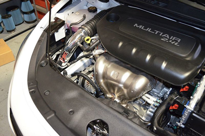 Injen 13-14 Dodge Dart 2.4L Tiger Shark 4 Cyl Polished Cold Air Intake w/ MR Tech - Bull Strap