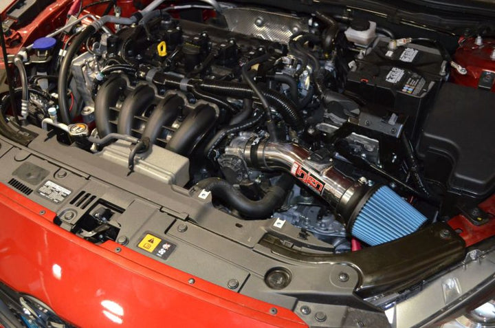 Injen 13-18 Mazda 3 2.0L 4cyl Polished Short Ram Intake - Bull Strap