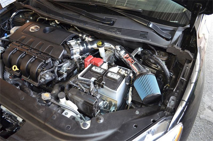 Injen 13-19 Nissan Sentra 4 Cylinder 1.8L w/ MR Tech and Air Fusion Polish Short Ram Intake - Bull Strap