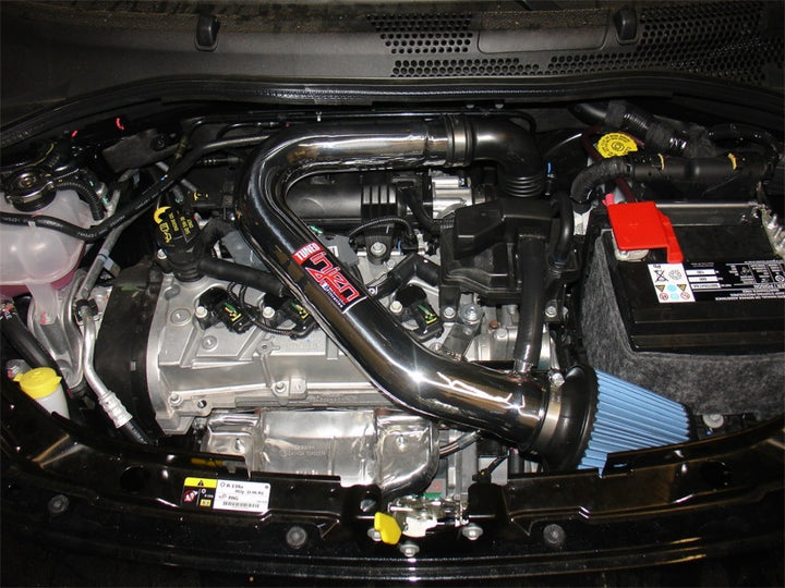 Injen 13 Fiat 500 1.4L 4cyl Polished Short Ram Intake w/ MR Tech - Bull Strap