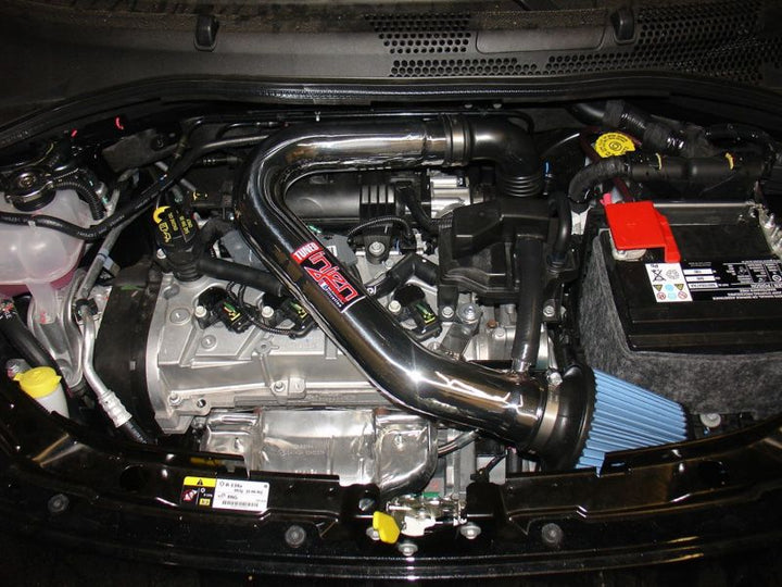 Injen 13 Fiat 500 1.4L 4cyl Polished Short Ram Intake w/ MR Tech - Bull Strap