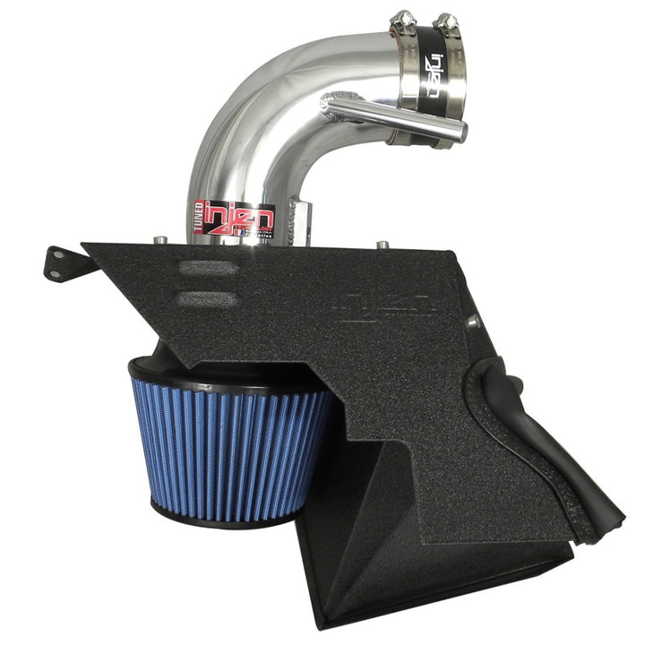 Injen 13 Hyundai Genesis Coupe  3.8L V6 Black Short Ram Intake w/ Heat Shield & Cover - Bull Strap