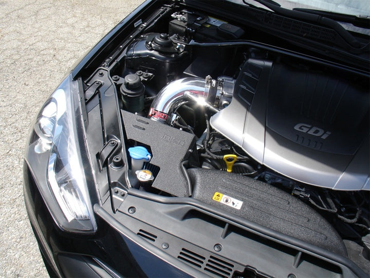 Injen 13 Hyundai Genesis Coupe  3.8L V6 Black Short Ram Intake w/ Heat Shield & Cover - Bull Strap