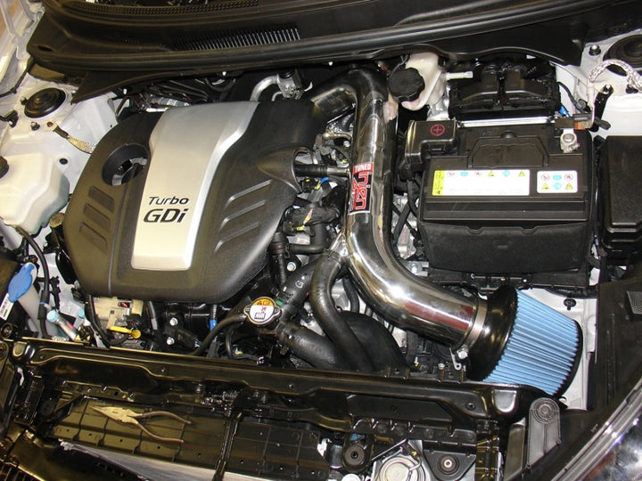 Injen 13 Hyundai Veloster Turbo 1.6L 4cyl Polished Short Ram Intake - Bull Strap