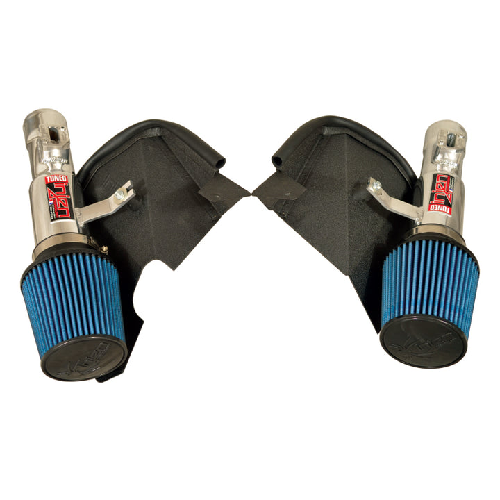 Injen 13 Infiniti FX37 3.7L V6 Twin Polished Short Ram Intake w/MR Tech - Bull Strap