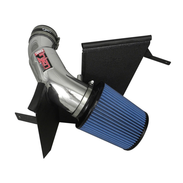Injen 13 Jeep Grand Cherokee SRT-8 6.4L V8 Polished Short Ram Intake w/ Heat Shield - Bull Strap