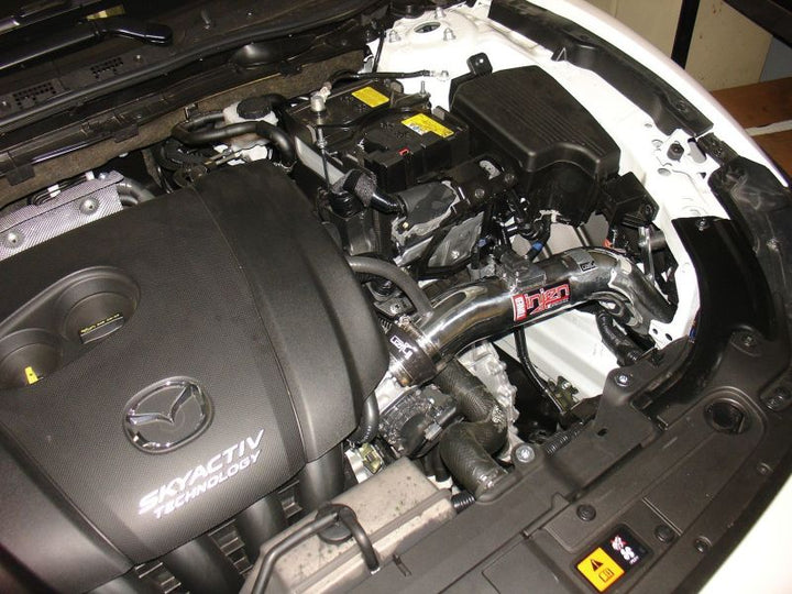 Injen 14-15 Mazda 6 2.5L 4cyl Black Cold Air Intake w/ MR Tech & Air Fusion - Bull Strap