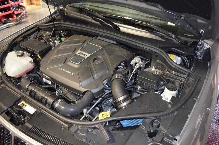 Injen 14-16 Jeep Grand Cherokee 3.0L V6 Turbo Polished Short-Ram Intake w/MR Tech and Heatshield - Bull Strap