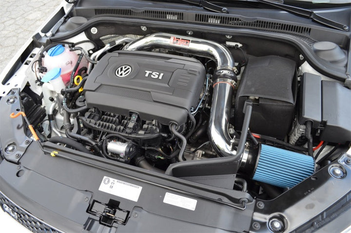 Injen 14-18 VW MKVI (MK6) Jetta GLI 1.8L Turbo TSI Polished Short Ram Intake w/MR Tech & Heat Shield - Bull Strap
