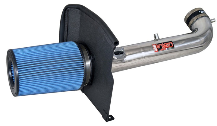 Injen 14-19 Chevy Silverado/GMC Sierra P/U 5.3L Polished Short Ram Intake w/ MR Tech & Heat Shield - Bull Strap