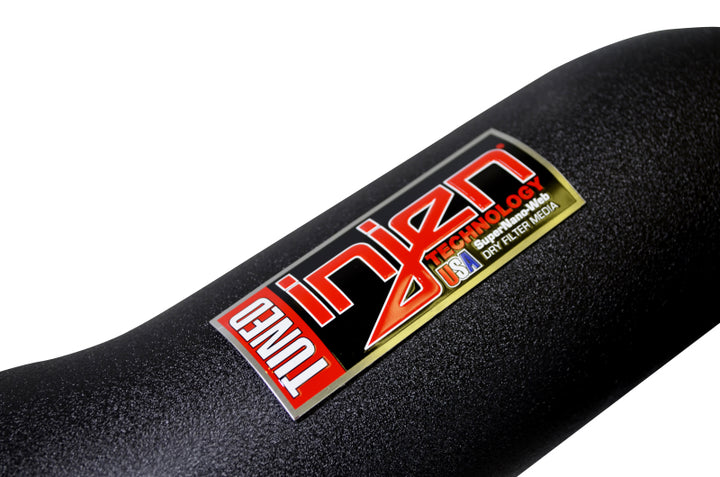 Injen 14-20 Dodge Durango R/T 5.7L V8 Wrinkle Black Power-Flow Air Intake System - Bull Strap