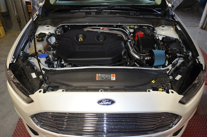 Injen 14 Ford Fusion 2.0L Eco Boost 4Cyl Short Ram Intake w/MR Tech & Heat Shield Black - Bull Strap