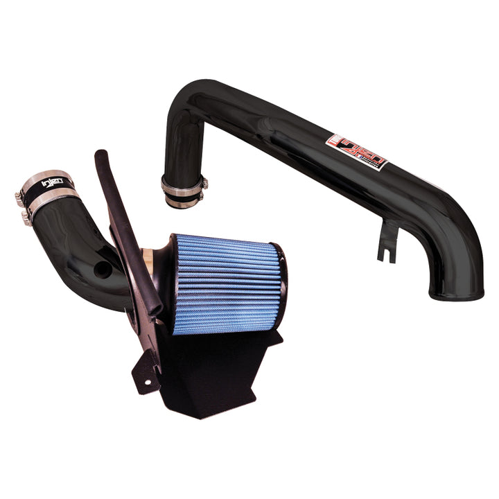 Injen 15-18 Ford Focus ST 2.0L (t) 4cyl Black Short Ram Intake w/MR Tech & Heat Shield - Bull Strap