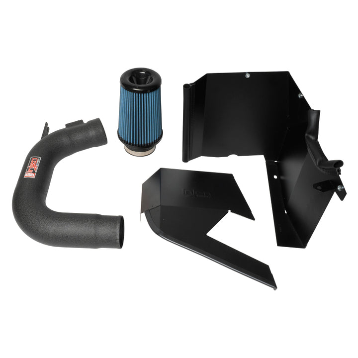 Injen 15-21 Subaru WRX 2.0L 4 Cyl. Wrinkle Black Cold Air Intake - Bull Strap