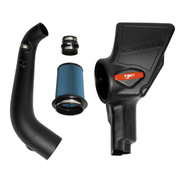 Injen 15-22 Ford Mustang L4-2.3L Turbo Evolution Cold Air Intake - Bull Strap