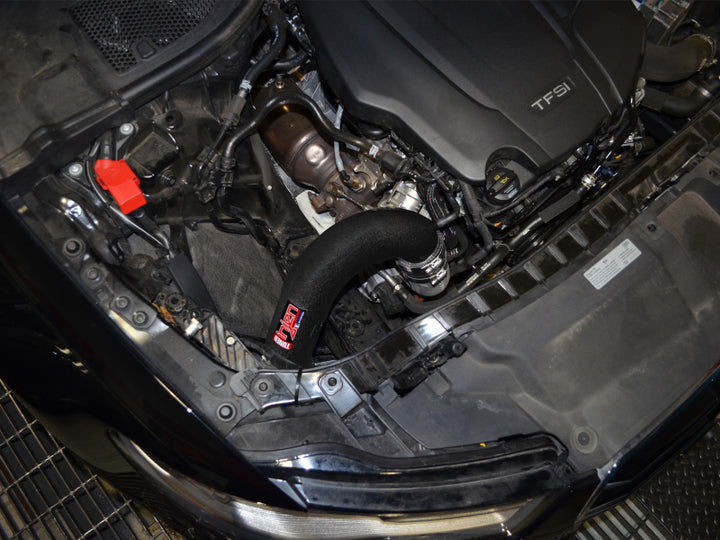 Injen 16-18 Audi A6 2.0L Turbo Wrinkle Black Cold Air Intake - Bull Strap