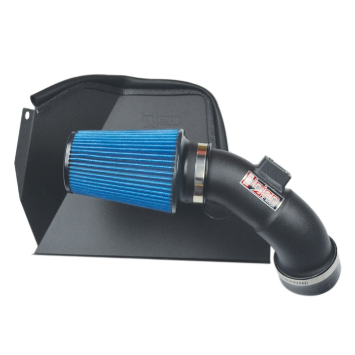 Injen 16-19 BMW 340i/340i GT 3.0L Turbo Wrinkle Black Cold Air Intake - Bull Strap