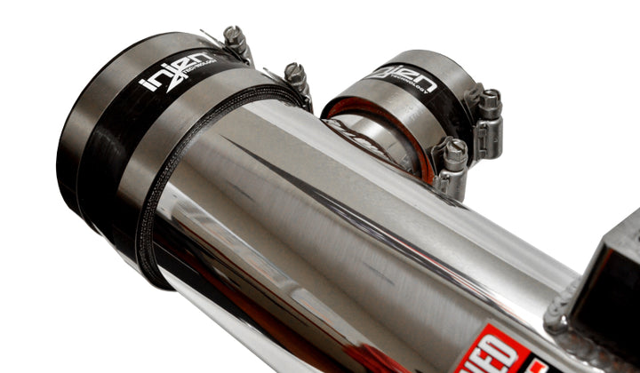 Injen 16-19 Nissan Titan 5.6L Polished Power-Flow Air Intake System - Bull Strap