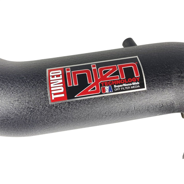 Injen 16-20 Dodge Durango / Jeep Grand Cherokee 3.6L V6 Wrinkled Black PF Short Ram Cold Air Intake - Bull Strap