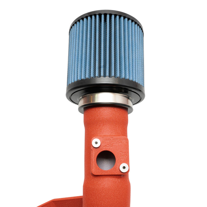 Injen 16-21 Honda Civic 1.5L 4 Cyl. Wrinkle Red Short Ram Intake - Bull Strap