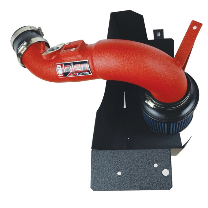 Injen 17-19 Honda Civic Type R 2.0T Wrinkle Red Short Ram Air Intake - Bull Strap