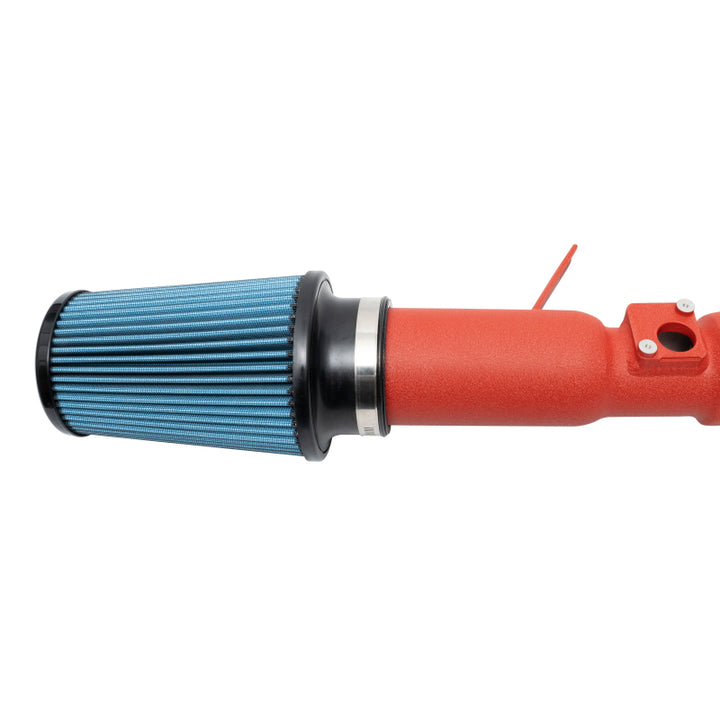 Injen 18-21 Subaru WRX STI H4-2.5L Turbo SP Aluminum Series Cold Air Intake - Wrinkle Red - Bull Strap