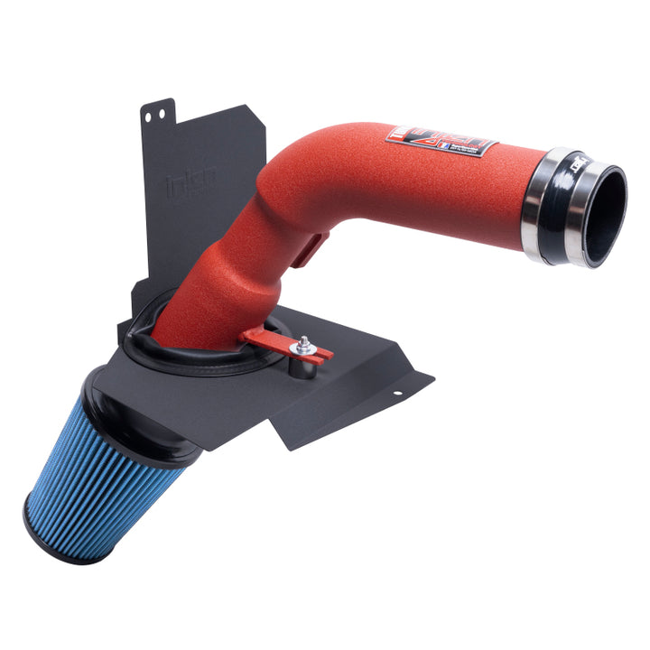 Injen 18-21 Subaru WRX STI H4-2.5L Turbo SP Aluminum Series Cold Air Intake - Wrinkle Red - Bull Strap