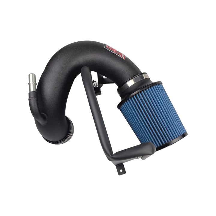 Injen 19-20 Ford Ranger L4 2.3L Turbo Wrinkle Black PF Cold Air Intake - Bull Strap
