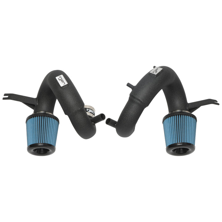 Injen 19-21 Genesis G70 V6-3.3L Twin Turbo SP Short Ram Air Intake System - Wrinkle Black - Bull Strap