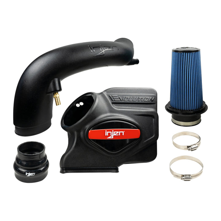 Injen 19-21 Hyundai Veloster N 1.6L Turbo Evolution Intake - Dry Filter - Bull Strap