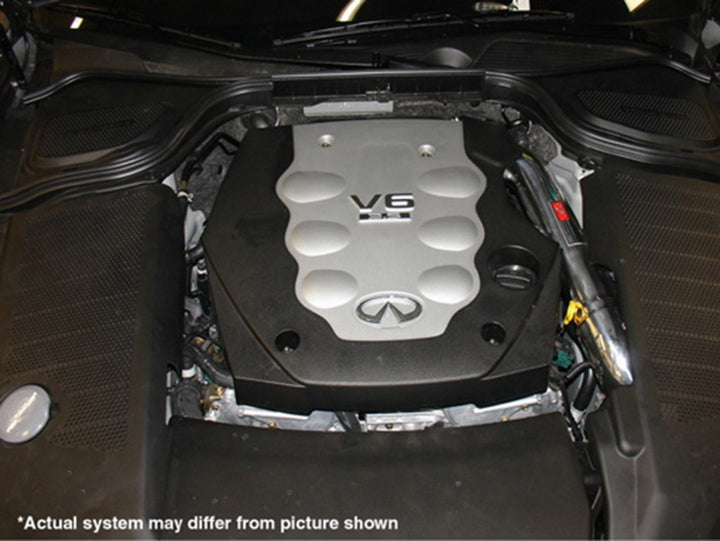 Injen 2006 M35 3.5 V6 Black Cold Air Intake - Bull Strap