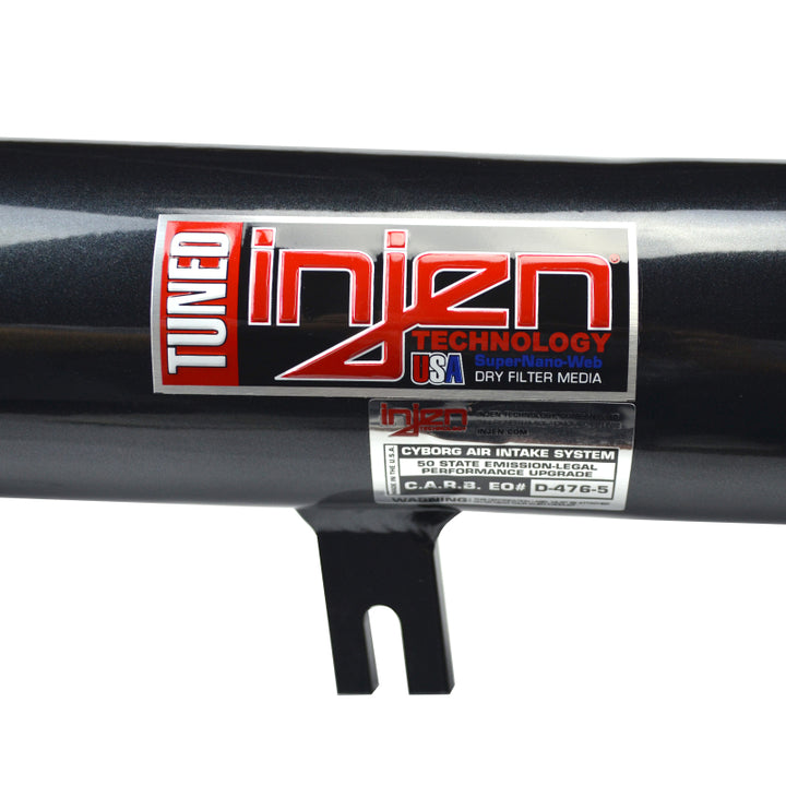 Injen 2006 M35 3.5 V6 Black Cold Air Intake - Bull Strap