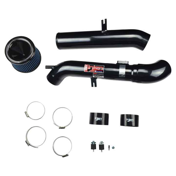 Injen 2006 M35 3.5 V6 Black Cold Air Intake - Bull Strap